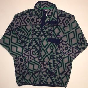 Patagonia - Synchilla Snap-T Green Aztec Fleece